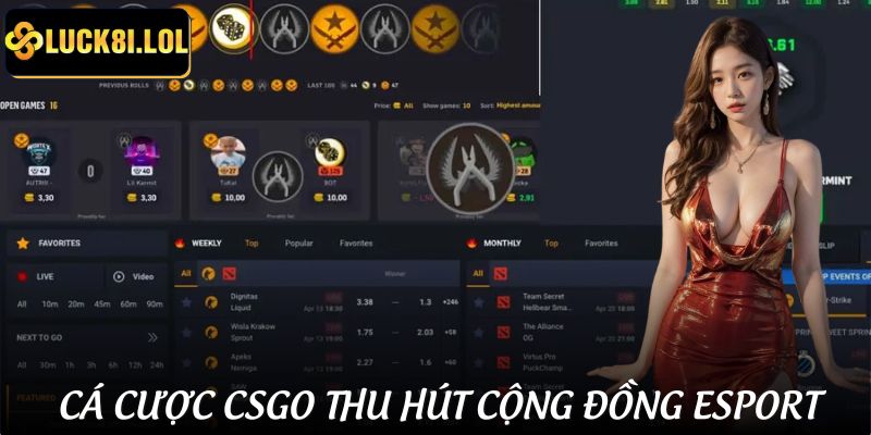 Cá cược CSGO và sức hút từ sân chơi esport